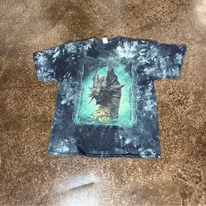 Vintage Sea Dragon Blue Tie-Dye T-Shirt